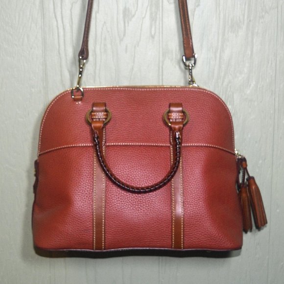 Dooney & Bourke Aubrey Satchel Terra Cotta Purse Bag - Picture 2 of 12